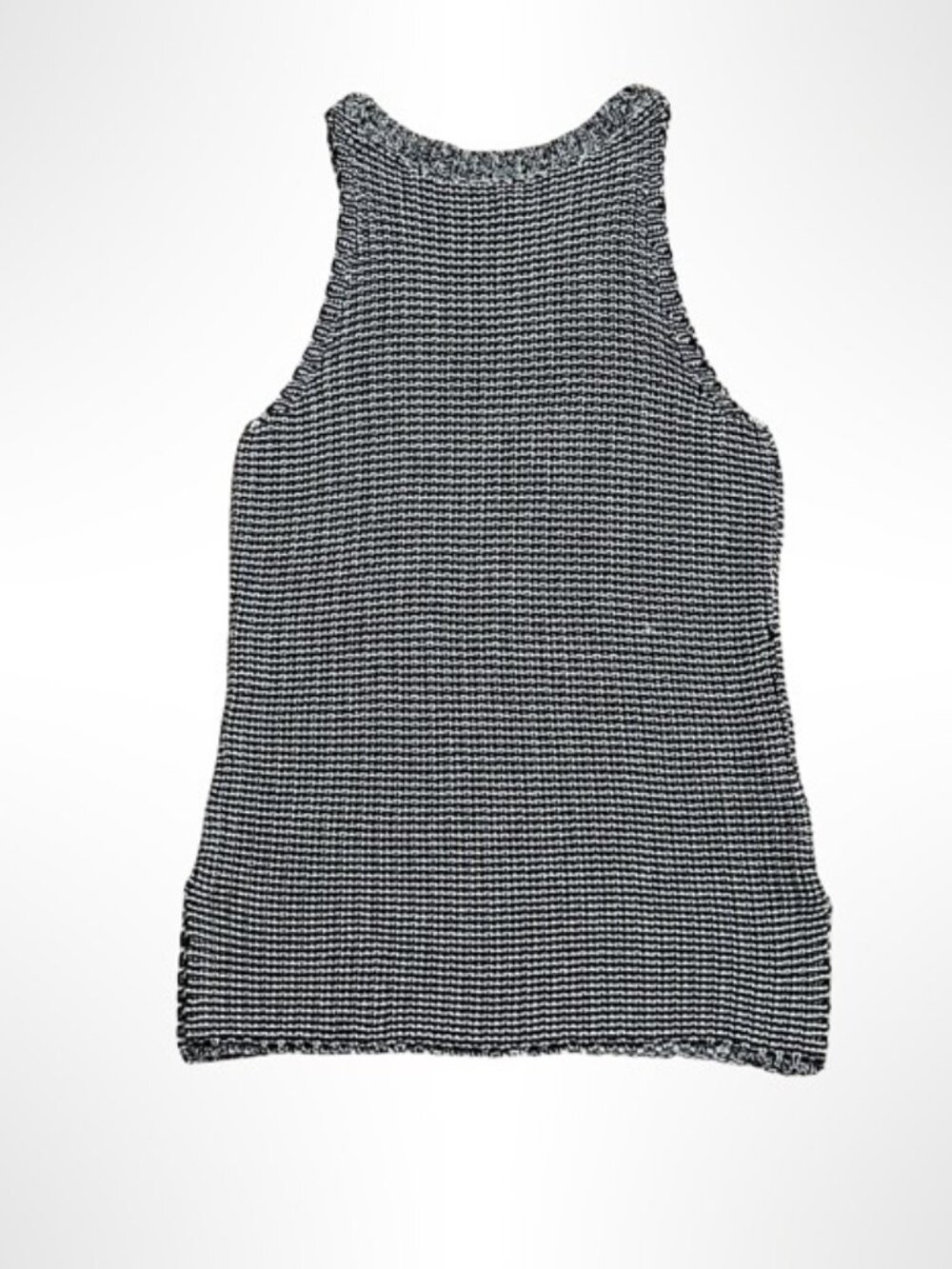 Tommy Bahama Crochet Knit Sleeveless Tunic Black White S - Picture 5 of 14